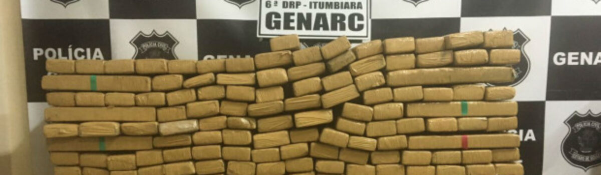 Genarc de Itumbiara apreende mais de 300 quilos de maconha