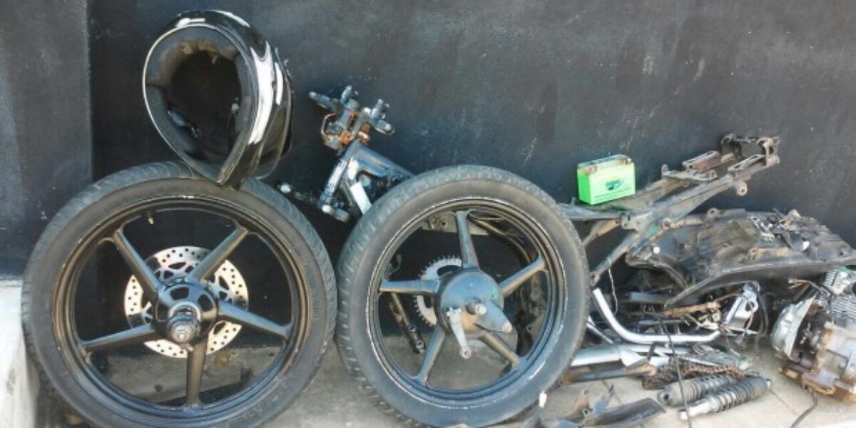 Polícia Civil de Uruaçu localiza peças de moto furtada