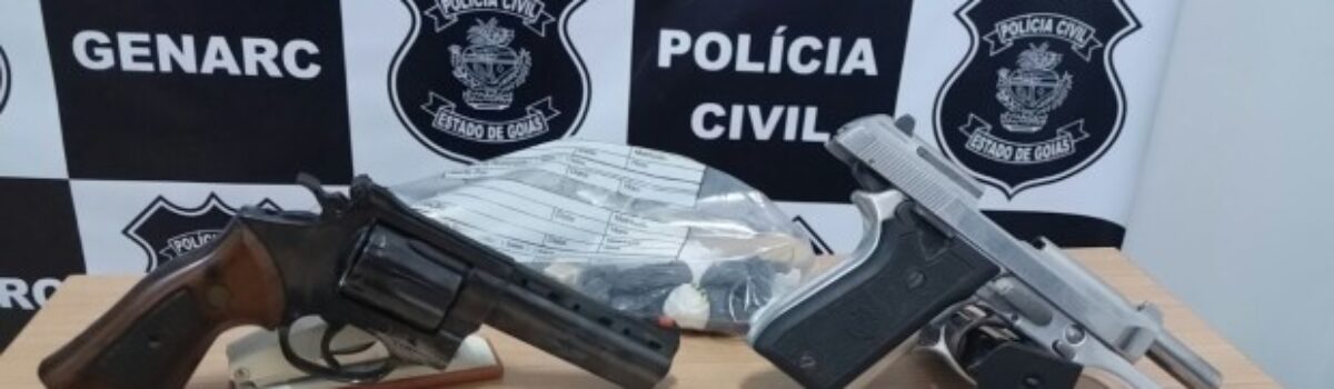 Genarc de Aparecida prende homem por posse de arma e drogas