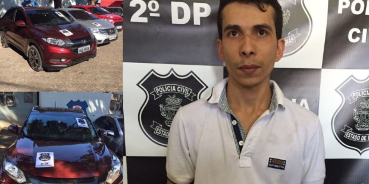 Receptador é preso em Aparecida com veículos roubados no RS