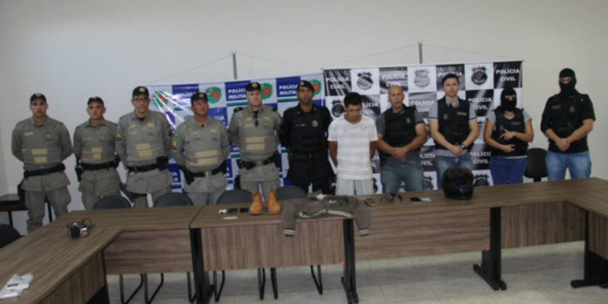 Rio Verde: Autor de latrocínio é preso menos de 5 horas após o crime