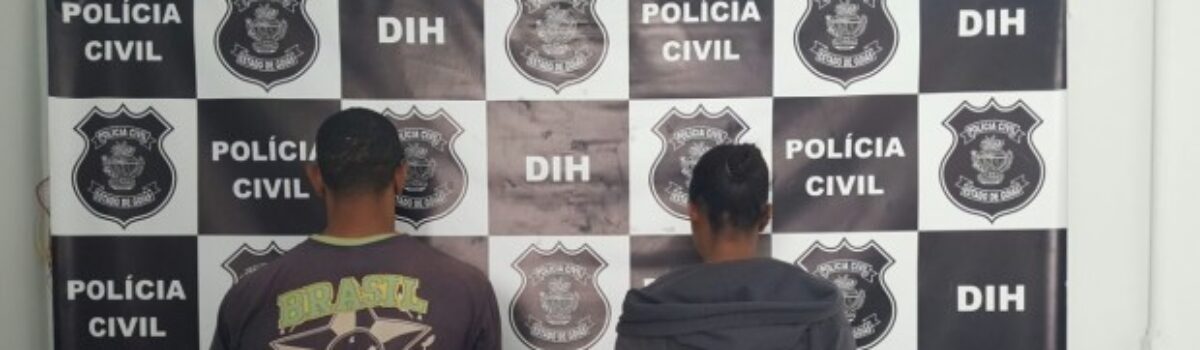 Casal suspeito de morte de criança é preso e apresentado pela DIH