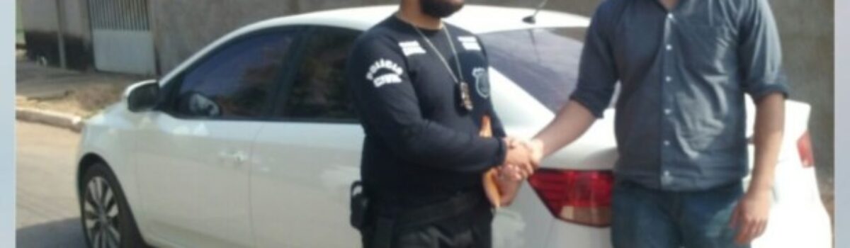 Polícia Civil de Aragarças devolve veículo à vítima de estelionato