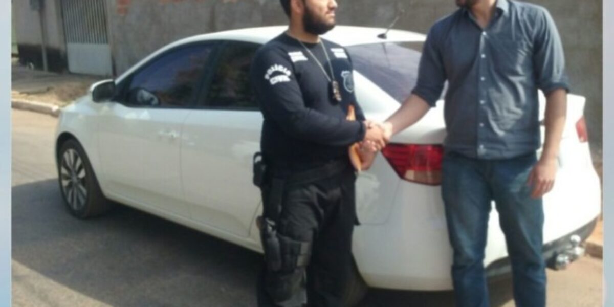 Polícia Civil de Aragarças devolve veículo à vítima de estelionato