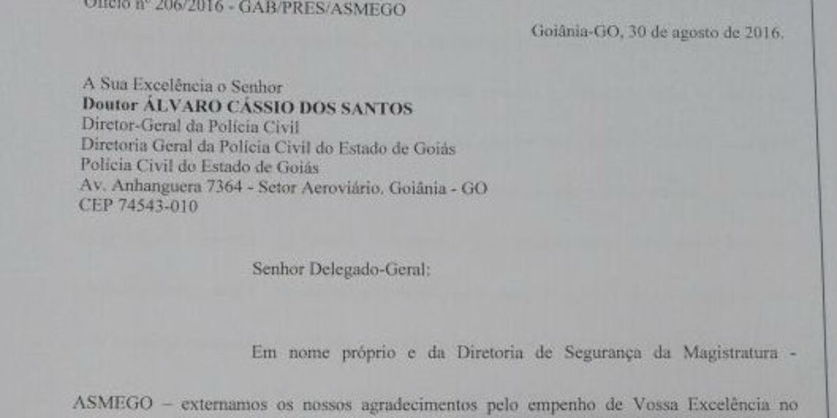 Asmego agradece Polícia Civil por cursos de segurança e tiro
