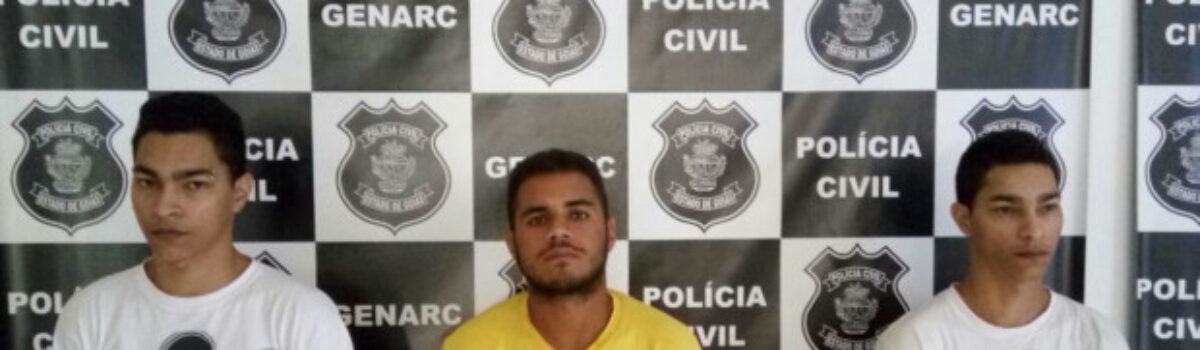Operação prende 3 traficantes e um homicida em Goianésia