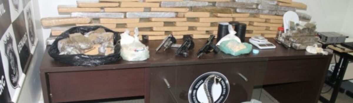 Denarc apreende mais 80 kg de drogas: ao todo, quase meia tonelada saiu das ruas em menos de 1 semana