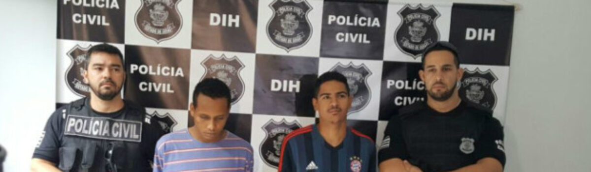 DIH apresenta dupla suspeita de homicídio no Setor Brisas da Mata