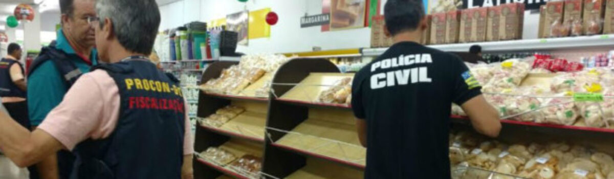Polícia Civil e Procon apreendem mais de 200 quilos de alimentos vencidos em Inhumas