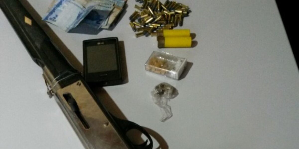 Operação Guardião: Policiais apreendem arma e droga em Pirenópolis