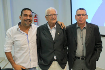 Arquivo. Agente Nélio (de camisa clara) em evento na SSP.
