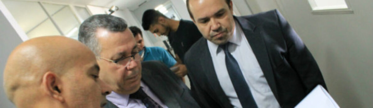 Dirigentes da PCGO realizam visita à Deic no início da reforma na especializada