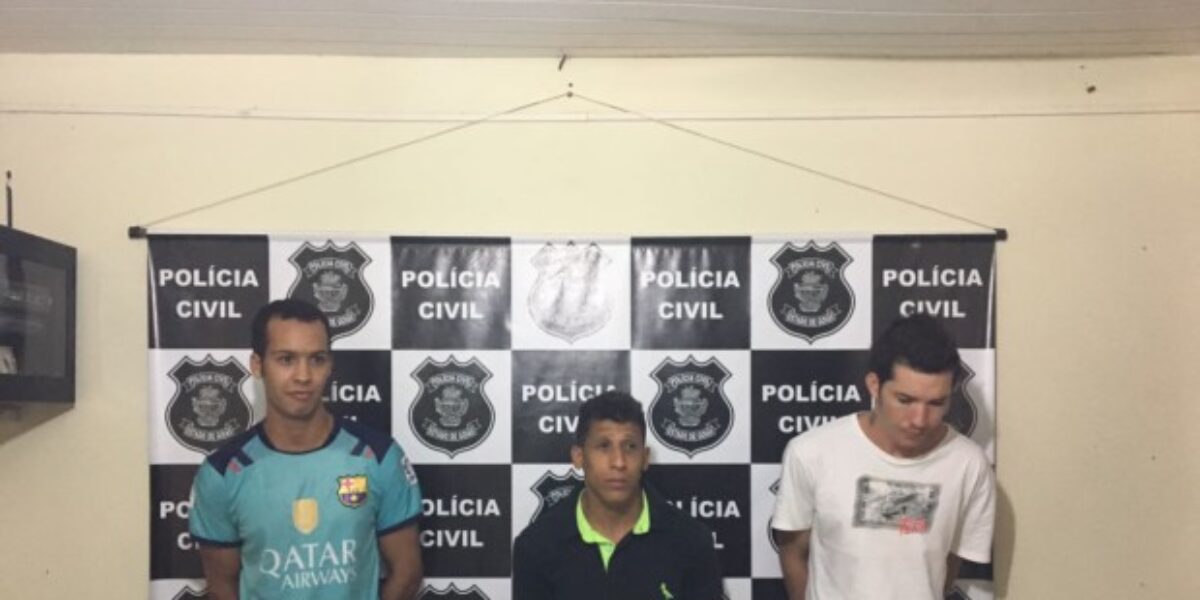 Preso em Pires do Rio trio suspeito de furto à residência