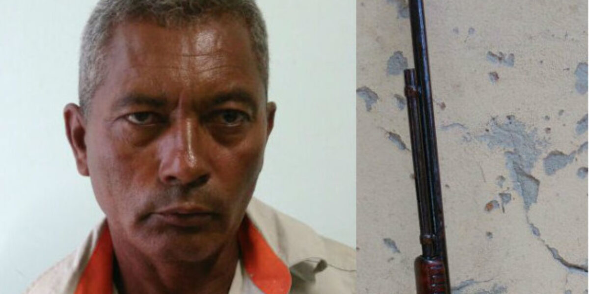 Homem é preso por porte ilegal de arma de fogo em Ivolândia