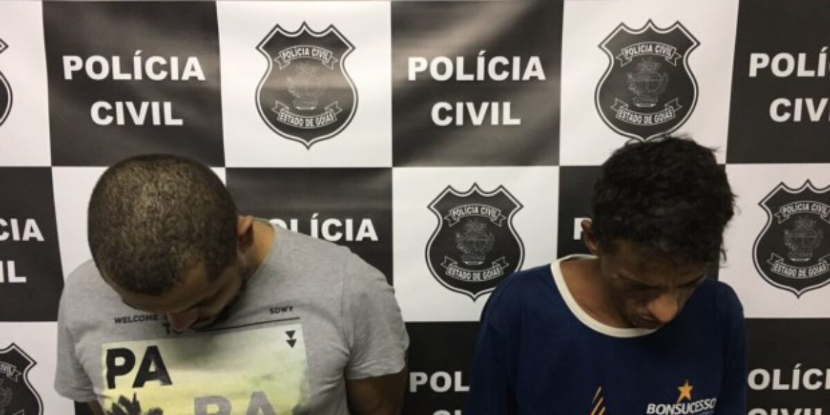 Dupla suspeita de roubo a residência é presa em Caldas Novas