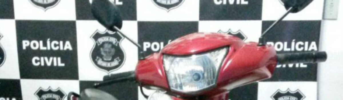 Policiais civis recuperam motocicleta furtada em Morrinhos