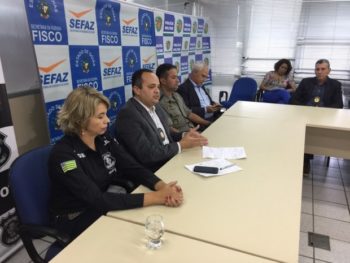 Entidades envolvidas na Operação mercúrio apresentam resultados durante coletiva (foto: Sefaz).