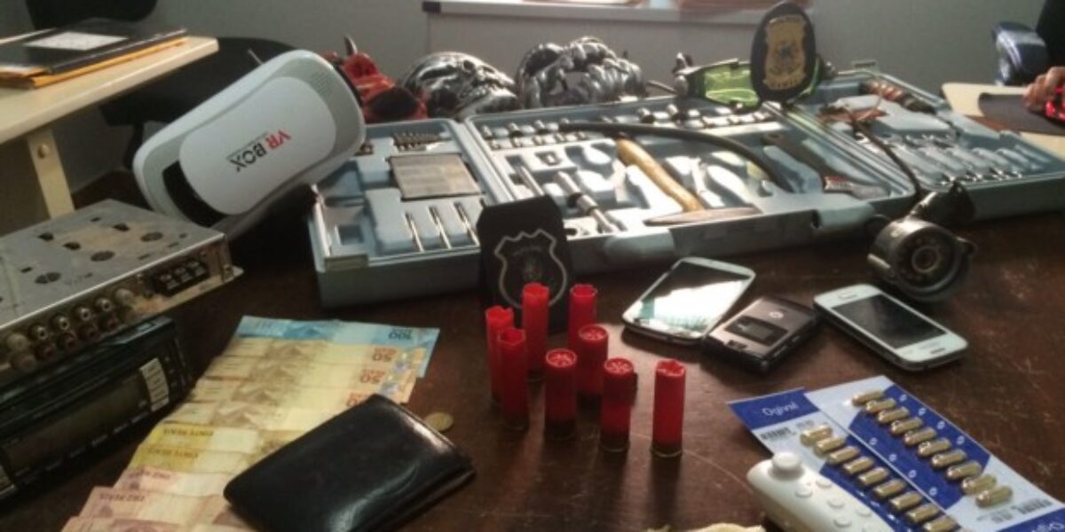 Drogas e munições são apreendidas em casa de Ipameri