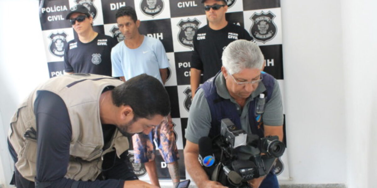 DIH apresenta acusado de homicídio cometido em dezembro do ano passado