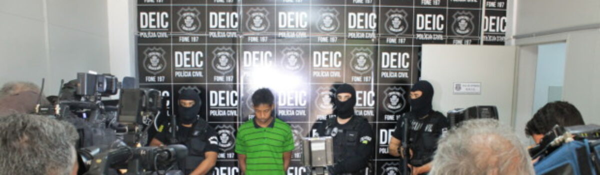 Garra/Deic apresenta suspeito de latrocínio de idoso no Jardim América