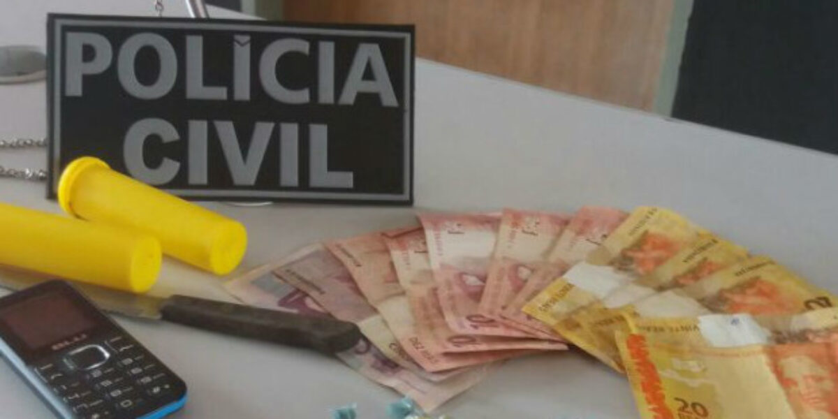 Dono de bar é flagrado vendendo drogas em Porangatu