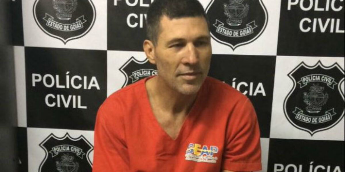 Homem suspeito de matar namorada e desafeto é apresentado em Caldas Novas