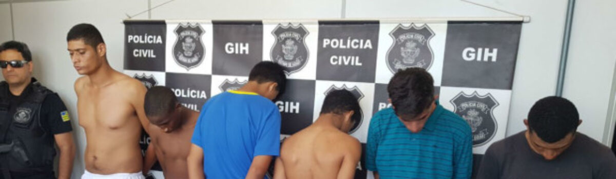 Seis suspeitos de homicídios qualificados são presos em Novo Gama e Luziânia durante operação da PC