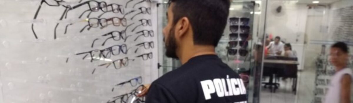 Ação da Decon e Vigilância Sanitária apreende milhares de óculos falsificados