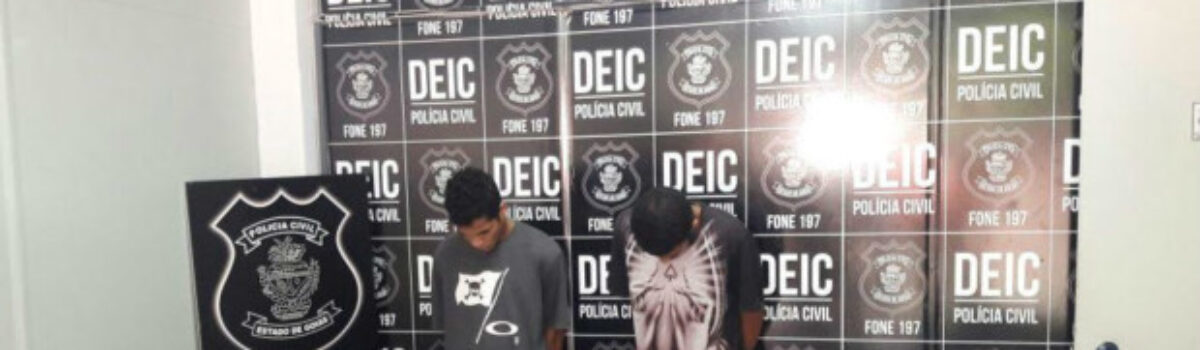 Polícia prende dupla que fazia arrastões em colégios de Trindade