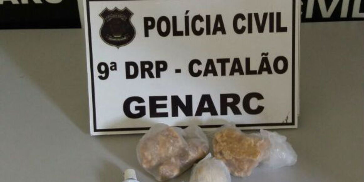 Em Catalão, dupla é presa em flagrante por tráfico de drogas