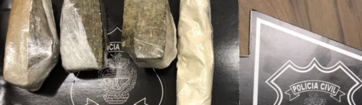 Suspeito de tráfico de drogas é preso em flagrante em Panamá