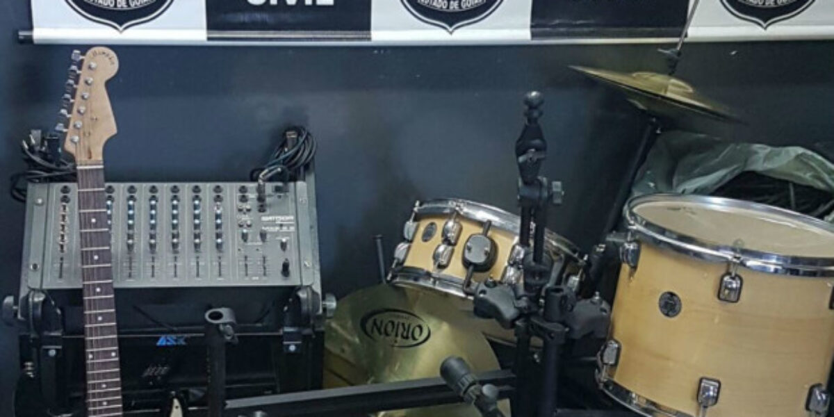 8ª DDP recupera instrumentos musicais furtados de igreja evangélica de Senador Canedo no valor de R$ 12 mil