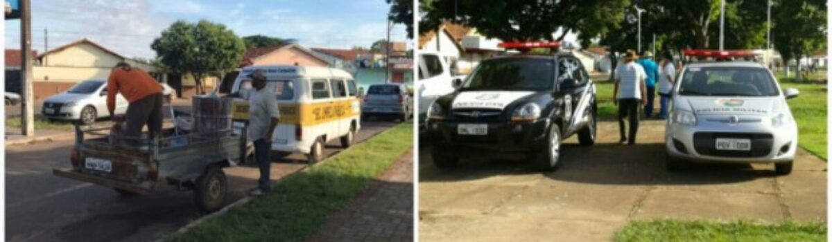 PC, PM e Prefeitura recuperam praças do lago de Caiapônia