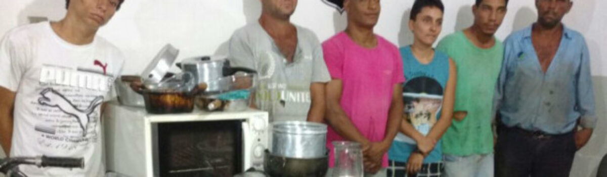 Agente de Britânia prende ladrão e cinco receptadores em flagrante