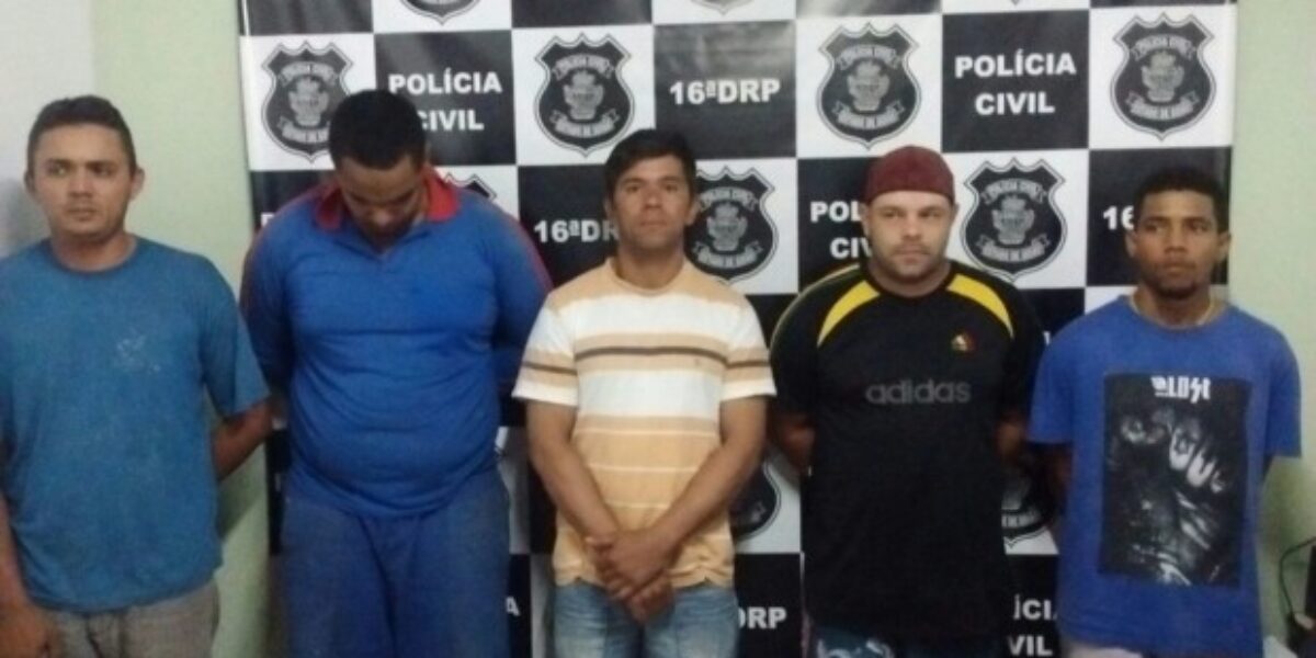 Polícia Civil de Ceres prende cinco receptadores de objetos furtados