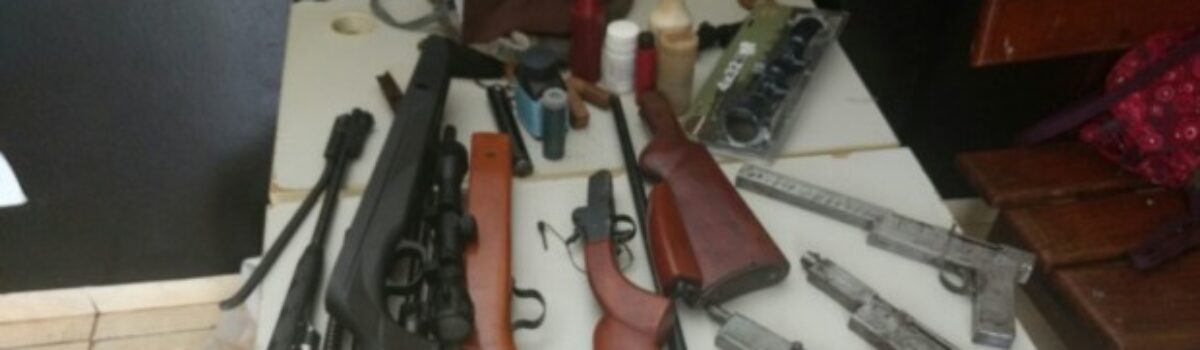 Jataí: armas e munições são apreendidas durante operação integrada por PC, PM e PRF