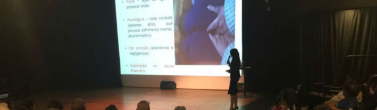 Titular da Deai ministra palestra sobre violência contra idosos