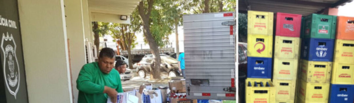 Polícia Civil realiza duas grandes apreensões de bebidas falsas em um único dia