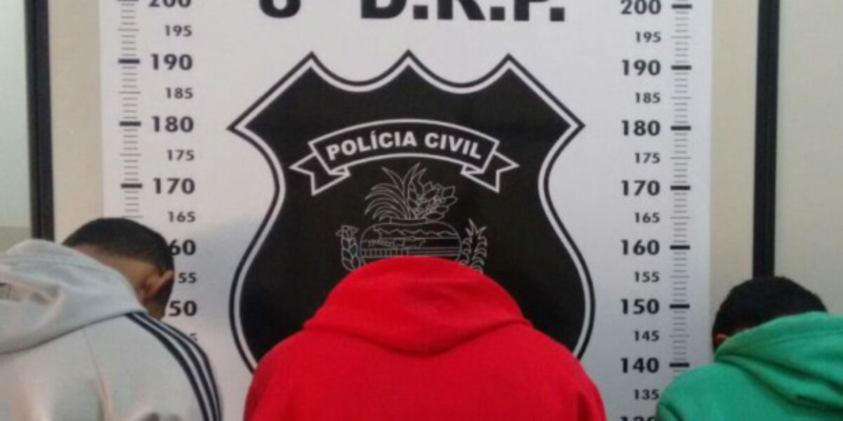 GIH de Rio verde prende três acusados por tentativa de homicídio