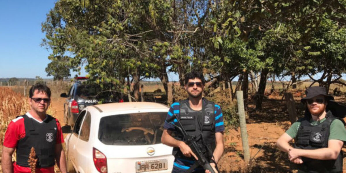 PC de Caldas Novas recupera veículo furtado de turista de Uberlândia
