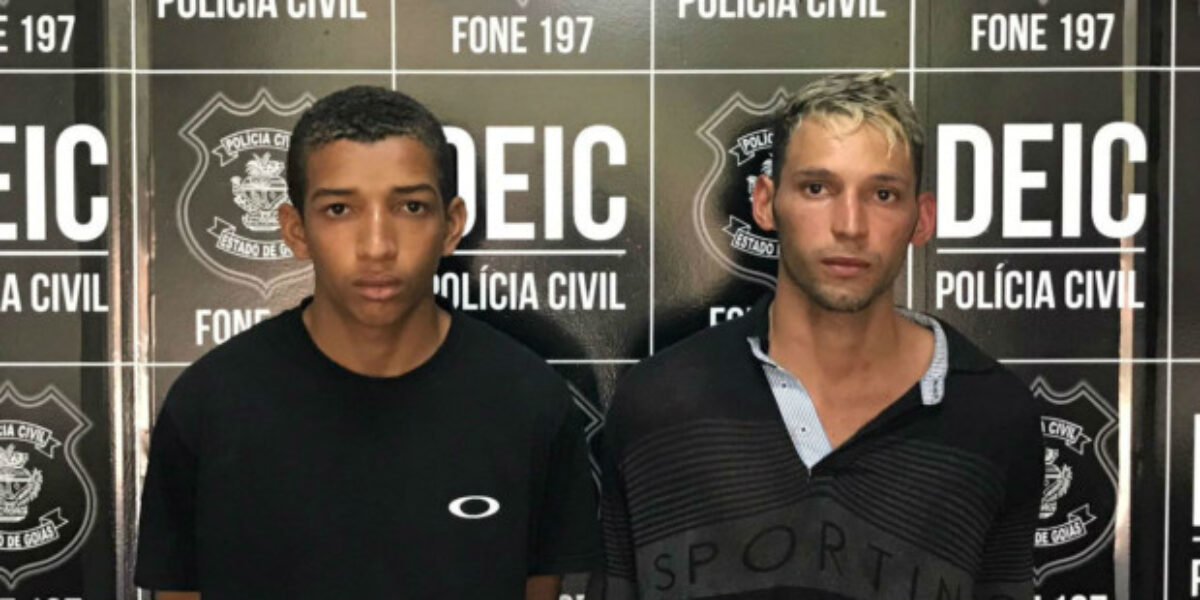 Deic apresenta dupla que deu 36 facadas em vendedor durante assalto