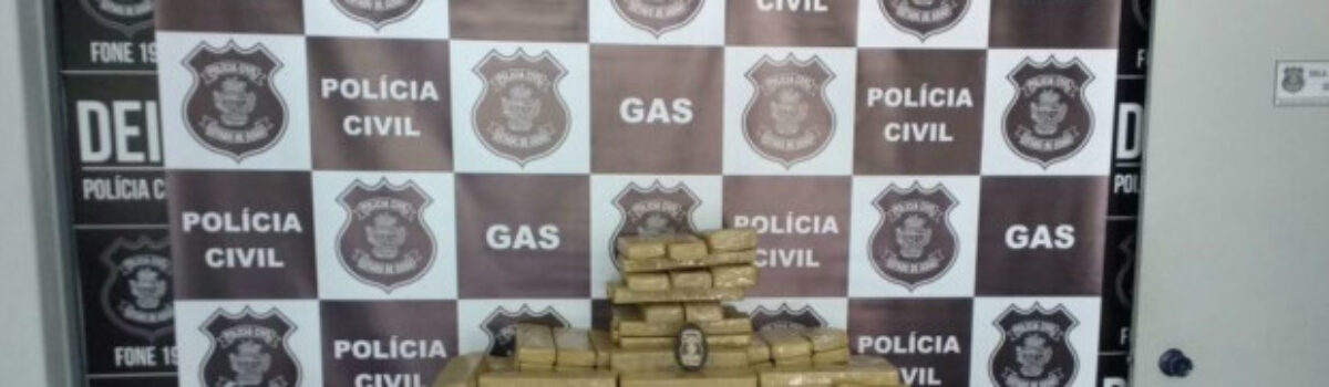 Homem investigado por tráfico de armas é preso com 80 kg de maconha