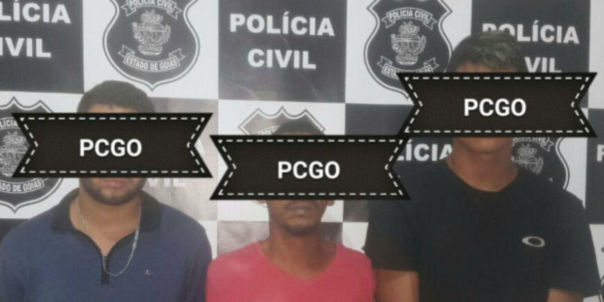 Trio é preso em Alexânia suspeito de tráfico e receptação
