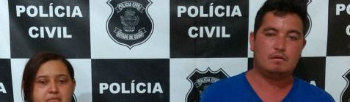 Casal é preso em flagrante em Jaraguá por traficar drogas e posse de arma de fogo