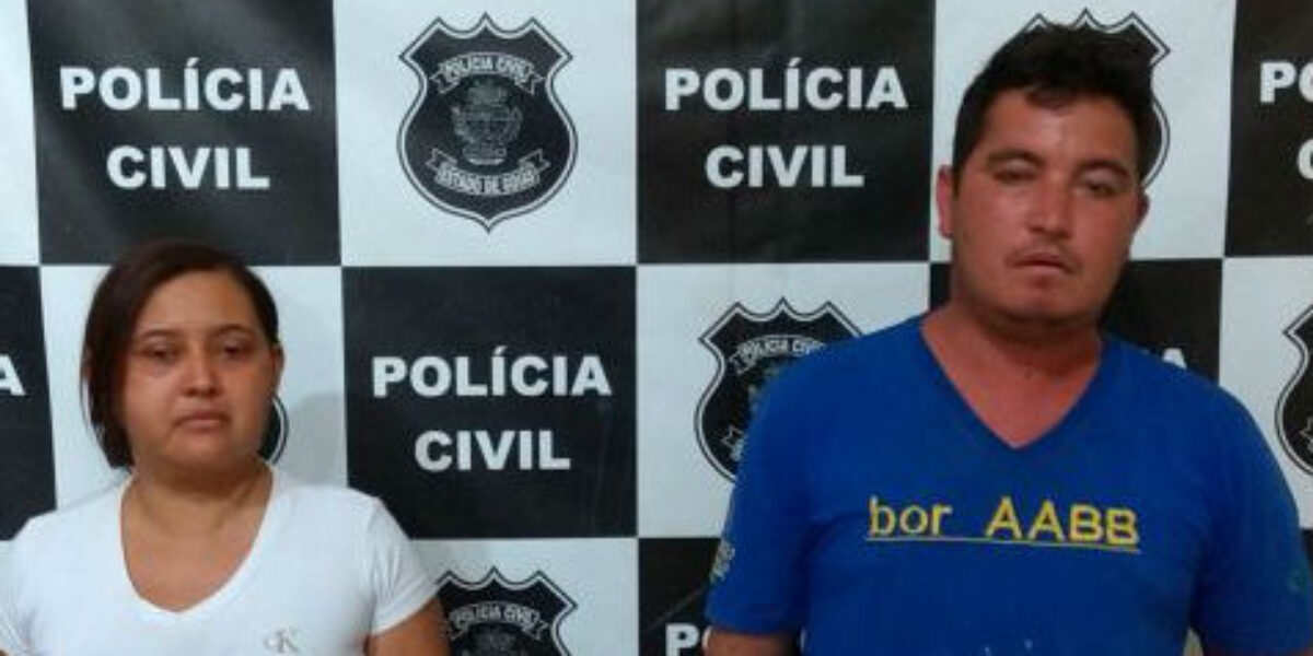 Casal é preso em flagrante em Jaraguá por traficar drogas e posse de arma de fogo