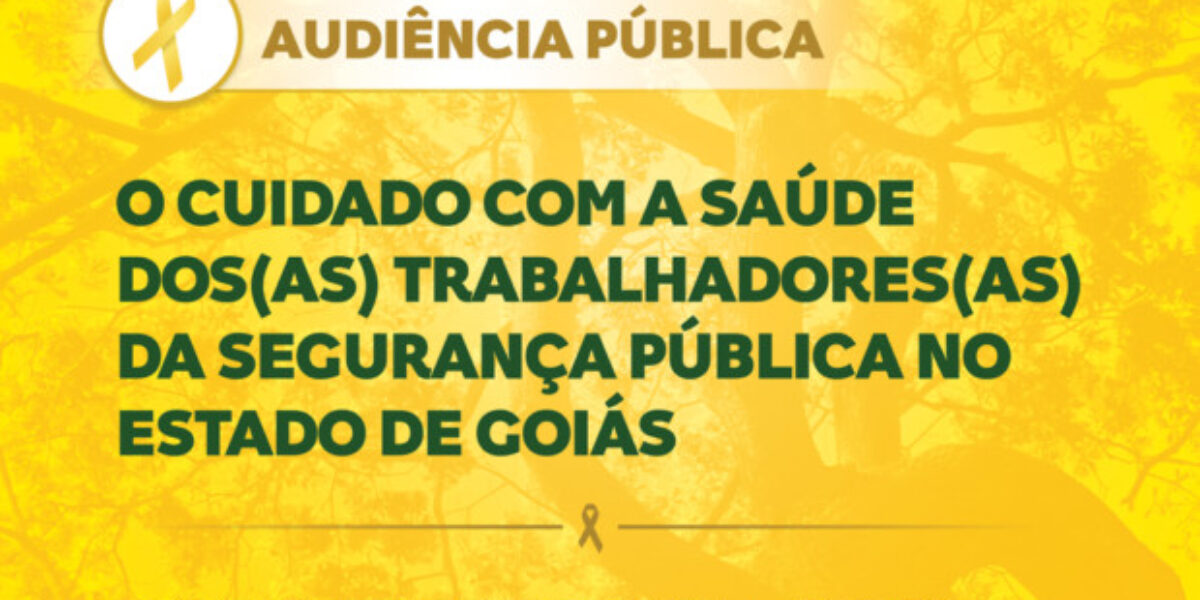Comissão da Assembleia debate Saúde dos Trabalhadores da Segurança Pública