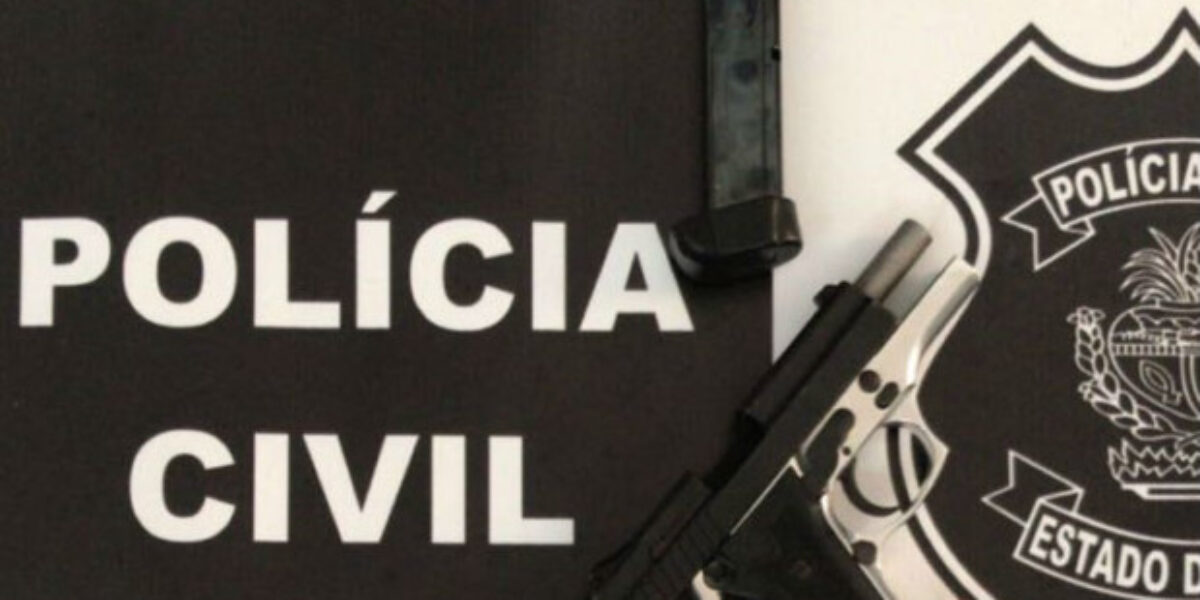 PC de Guapó cumpre mandado de prisão e encontra arma de fogo