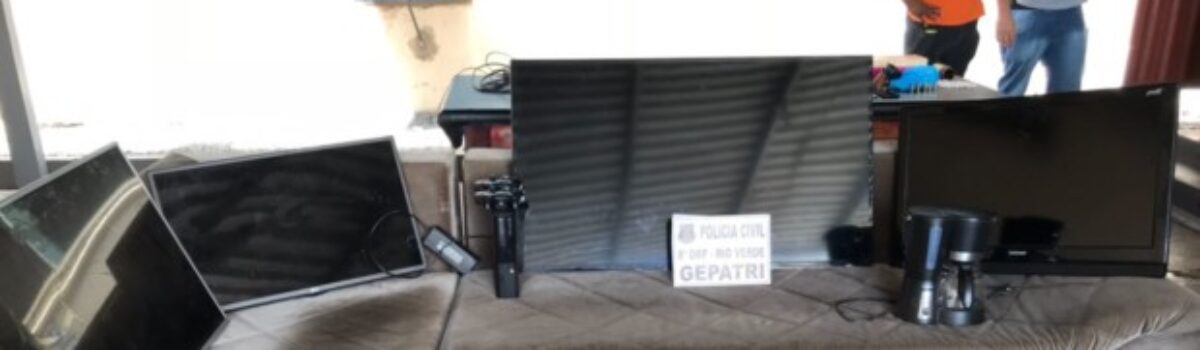 Polícia Civil de Rio Verde apreende arma de fogo, drogas e móveis furtados