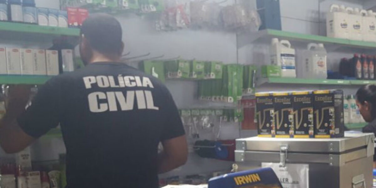 DDP de Trindade realiza busca em abatedouro clandestino e lojas agropecuárias
