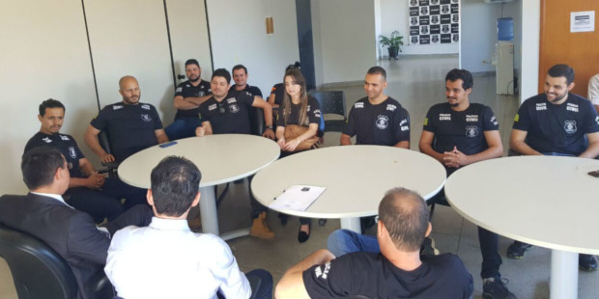 Novos policiais civis lotados na Regional de Uruaçu se apresentam para iniciar atividades